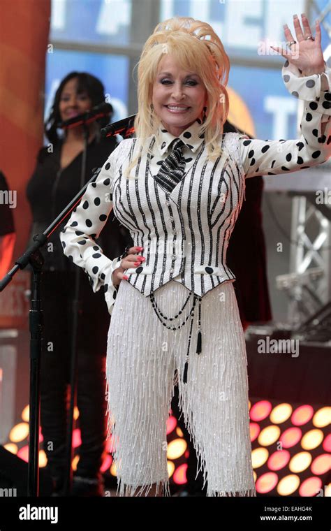 Dolly Parton Performs On Nbcs Today Show Held At Rockefeller Plaza In New York Ny On 51314