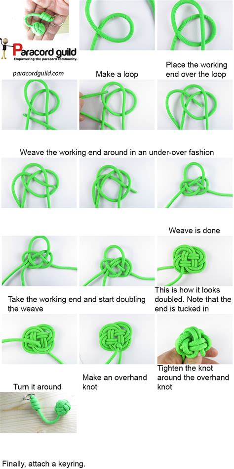 This tutorial teaches you how to make a celtic heart knot keychain. How To Braid Paracord Keychain - How to Wiki 89