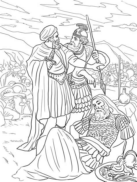 Download this free vector about two bears in a cave, and discover more than 13 million professional graphic resources on freepik. The Death of King Saul Coloring Page - NetArt