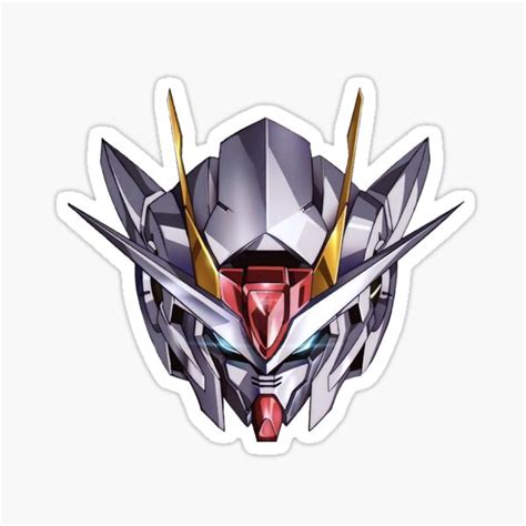 Gundam 00 Head Stickers Sticker By Db17 Redbubble