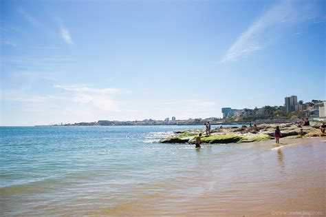 Tamariz is one of the most crowded beaches on the lisbon coast. Praia do Tamariz | Tamariz Beach Estoril | One Tiny Leap