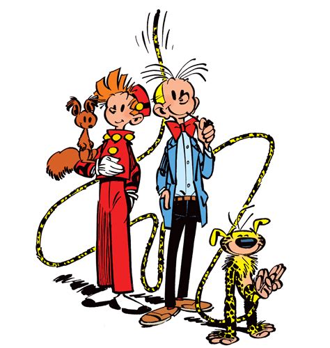 Spirou and fantasio are the series' main characters . SPIROU, série de bande dessinée de Franquin, Jijé, Rob-Vel ...