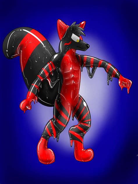 Rubber Anthro Fox By How2101 On Deviantart