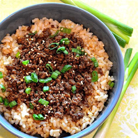 An easy casserole recipe that only requires 5 ingredients. Easy Korean Ground Beef Bowl | Allrecipes in 2020 | Beef bowl recipe, Korean ground beef, Dinner ...