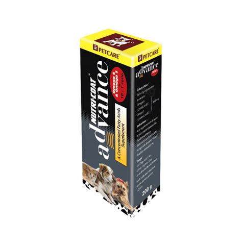 To relieve itching or inflamed skin, owners should look for supplements that. Petcare Nutri-coat Advance Supplement for Cats and Dogs ...