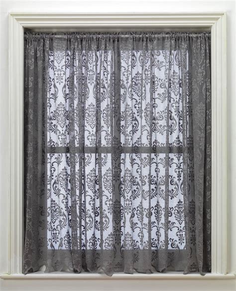 Regal Grey Lace Curtain From Net Curtains Direct