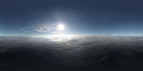 Aerial Daylight Ocean VR 360 Daylight Ocean Aerial