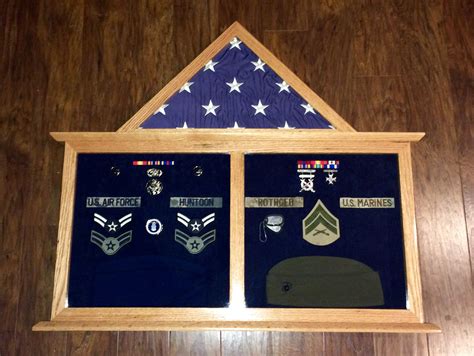 Custom Solid Oak Military Retirement Shadow Box 250 If You Are