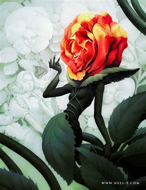 Rose Alice In Wonderland By Nell Fallcard Rimaginaryflora