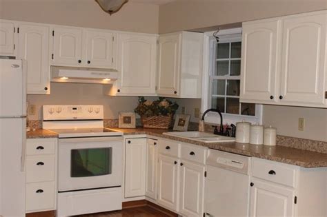 Maybe you would like to learn more about one of these? Kitchen. Cream Colored Wooden Kitchen Cabinets With Light ...
