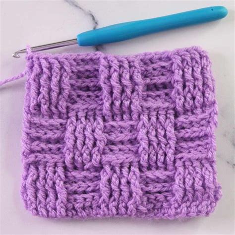 How To Crochet Basket Weave Stitch Made Easy For Beginners Treasurie