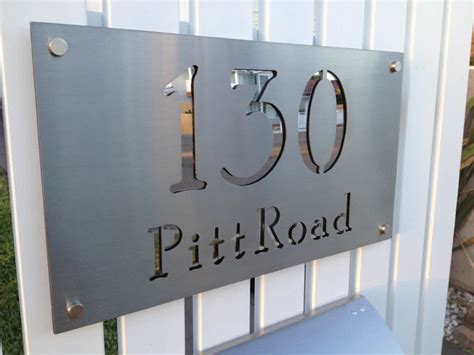 Stainless Steel Custom Made Laser Cut House Signs Numbers And Etsy