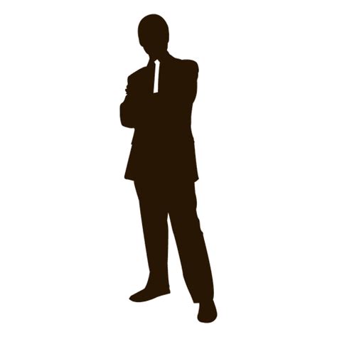 Cross Arms Businessman Standing Transparent Png And Svg Vector File