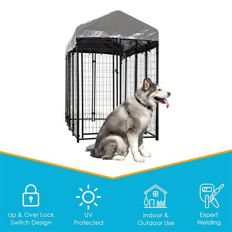 Buy Dog Kennel Outdoor Outside Kennels Large Wire Crate 4x8x6 Ft