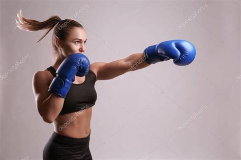 Cute Female Boxer — Stock Photo © Belchonock 170805198