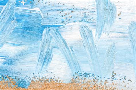 Blue And White Abstract Art Painting Stock Image Image Of Graphic