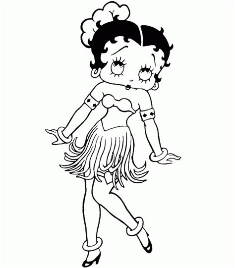 Free Printable Coloring Pages Betty Boop Coloring Home