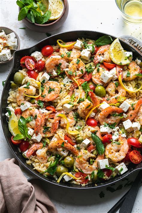 Mediterranean Shrimp And Orzo Recipe Spices In My DNA