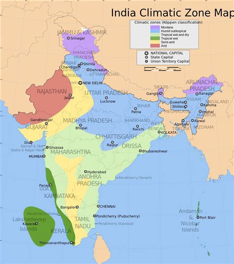 Mapa Geograficzna Indii Topografia I Cechy Fizyczne Indii