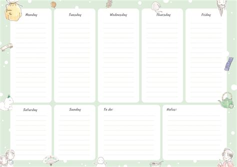 Weekly Planner A4 Printable Off 66