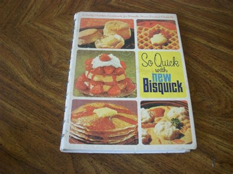 Vintage So Quick With Bisquick Recipe Book 1960s Etsy