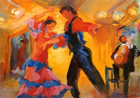 Flamenco Dancer La Pareja Del Flamenco Painting Best Paintings For Sale
