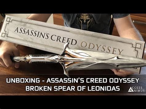 Assassin S Creed Odyssey Broken Spear Of Leonidas Replica Unboxing