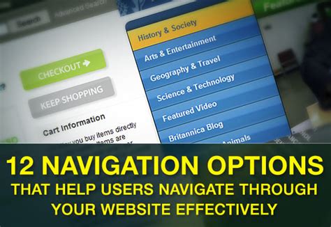 12 Navigation Options That Help Users Navigate Through Your Website