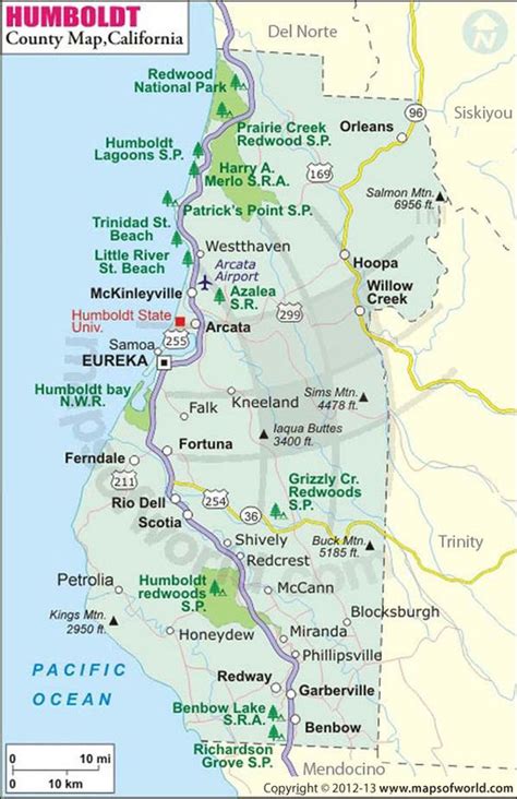 Humboldt County Maps And California On Pinterest