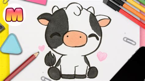 Como Dibujar Una Vaca Kawaii Dibujos Kawaii Faciles Como Dibujar