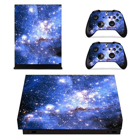 Galaxy With Stars Xbox One X Skin Decal For Console And 2 Controllers