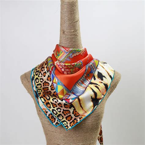 Cute cubic square silk neckerchief. Free Sample Scarf 90*90cm Silk Satin Square Scarf Factory ...