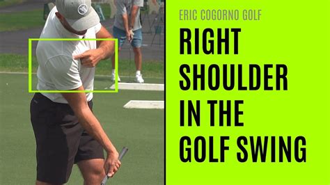 Golf How The Right Shoulder Works In The Golf Swing Youtube