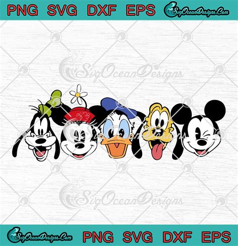 Disney Characters Svg Mickey Mouse And Friends Svg Disney Cartoon