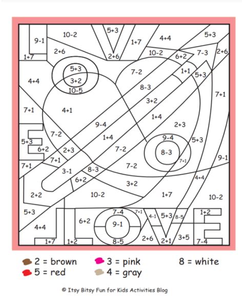 Valentines Day Math Worksheets Free Kids Printables