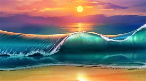 Cool Colorful Wave 1920x1080 Wallpapers