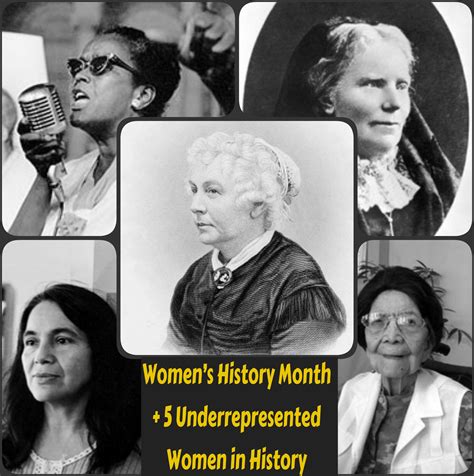 Women's History Month + 5 Underrepresented Women in History | Women in history, Womens history ...