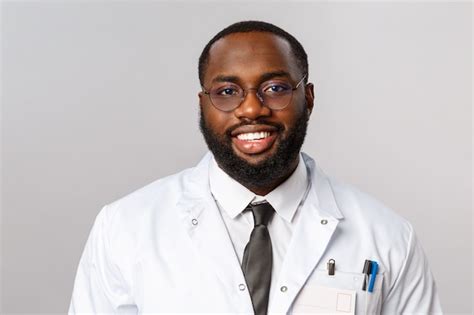 Premium Photo Portrait African American Doctor In White Uniform