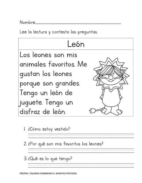 Galeria Guías De Lecturas Cortas De Comprensión De Lectura Para Niños