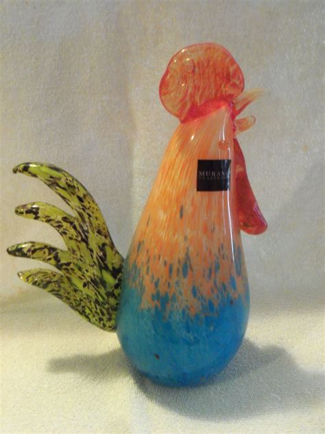 Shop murano glass sculpture online. Murano Glass Rooster antique appraisal | InstAppraisal