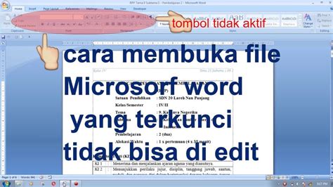 Cara Membuka Microsoft Word Yang Terkunci Downnfiles