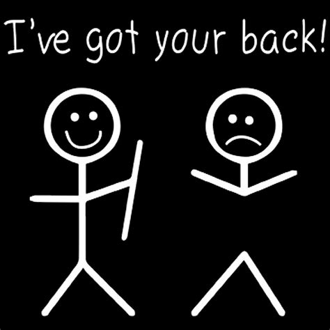 Ive Got Your Back Stick Figure Unisex Tee Shirt In Etsy