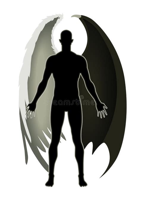 Good And Evil Stock Vector Illustration Of Male Isolation 17303264