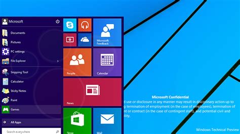 Windows 9s New Start Menu Demonstrated On Video The Verge