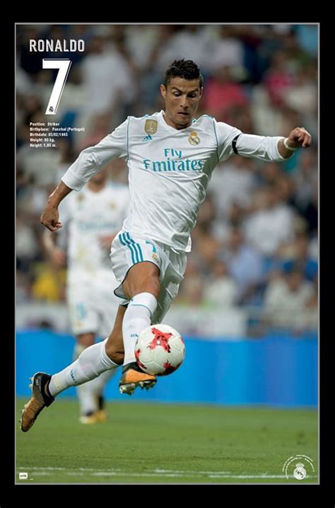 Real Madrid Cristiano Ronaldo Laminated Poster Print 22 X 34