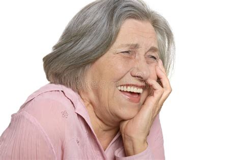 Lovely Old Woman Laughing Stock Image Image Of Lifestyle 31030375