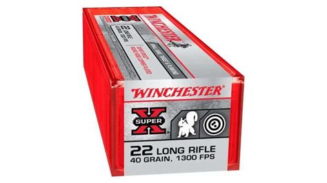 Winchester Super X Rimfire 22 Long Rifle 40 Grain Copper Plated Lead