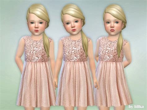 The Sims Resource Safir Toddler Dress By Lillka Sims 4 Downloads
