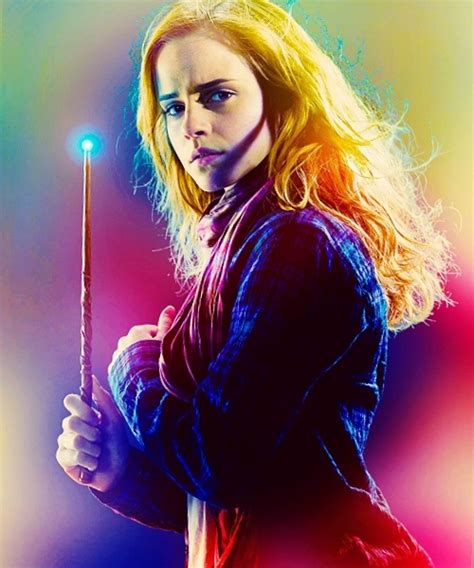 Emma Watson Hermione Granger With Her Wand