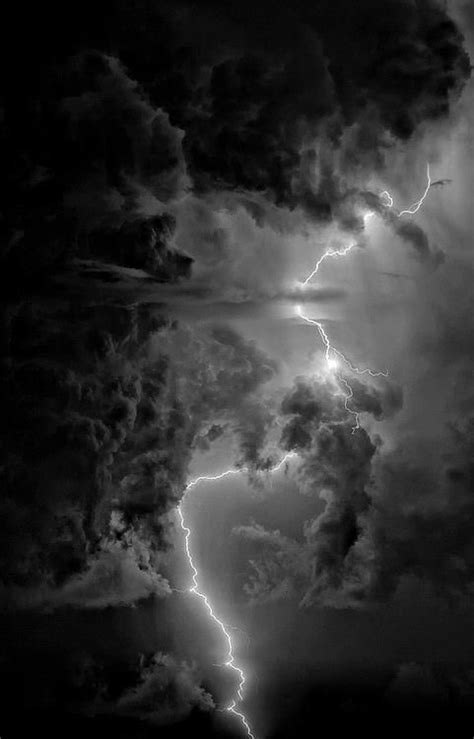 Lightning Bolt In Black Clouds Sierra Vista Arizona 15 August 2010
